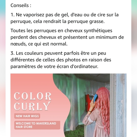 Black short wig with bangs and hairnet - Picture 6 of 9